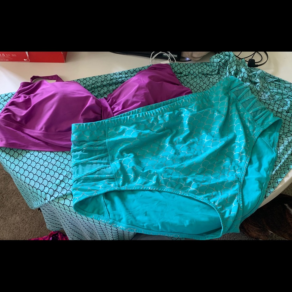 Torrid bathing suit and sarong